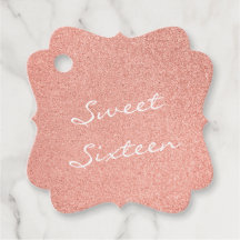 Sweet Sixteen Wit Handschrift op Roos Gold