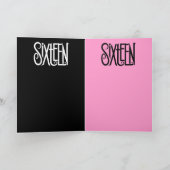 Sweet Sixteen witte Kaart (Binnen)
