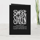 Sweet Sixteen witte Kaart (Achterkant)