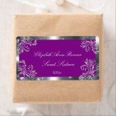 Sweet Sixteen, Zilveren Glitter, Aangepast, Water Etiket (Insitu)