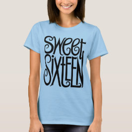 Sweet Sixteen zwart T-shirt