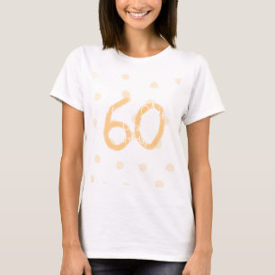 Sweet Sixty voeg naam toe datum verjaardag gele po T-shirt