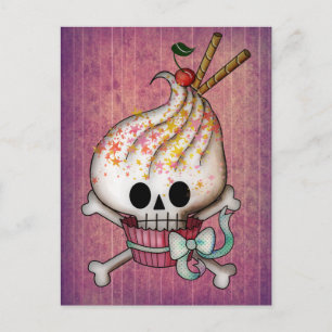 Sweet Skull Cupcake Briefkaart