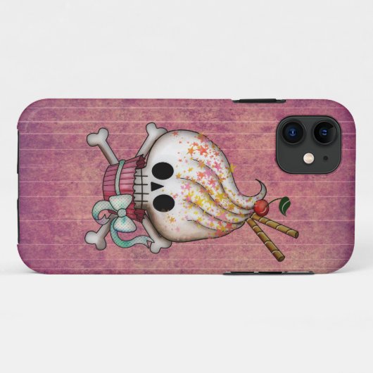 Sweet Skull Cupcake Case-Mate iPhone Case (Achterkant (horizontaal))