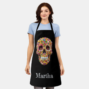 Sweet Skull gepersonaliseerd schort