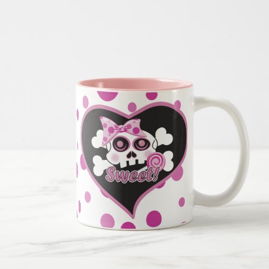 Sweet Skull Tweekleurige Koffiemok (Rechts)
