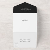 Sweet Skulls Halloween Wedding All in One Invite All In One Uitnodiging (Buitenkant)