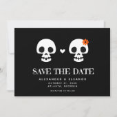Sweet Skulls  Save the Date Kaart (Voorkant)