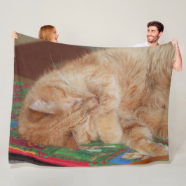 Sweet Slaapende Ginger Boy Fleece Deken