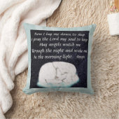 Sweet Slaapende Lamb - Nu leg ik me neer om te bid Kussen (Deken)