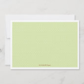 Sweet Slapy Green Owl Neutrale Baby shower Kaart (Achterkant)