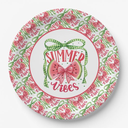 Sweet Slice van de zomer Papieren Bordje (Voorkant)