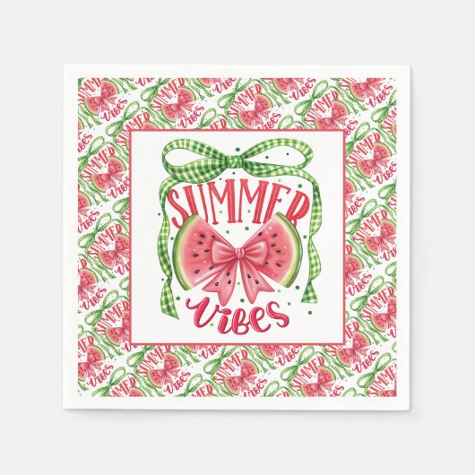 Sweet Slice van de zomer Servet (Voorkant)