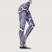 SWEET SLIMMING ~ Paars Blue White 3D ~ Leggings (Rechts)