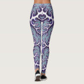 SWEET SLIMMING ~ Paars Blue White 3D ~ Leggings (Achterkant)