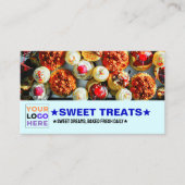 Sweet Slogan with Bakery Logo (Pastry Chef) Baking Visitekaartje (Voorkant)