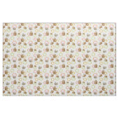 Sweet Sloth Donut Pattern Stof (Fat Quarter)