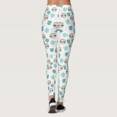 Sweet Sloth Floral Pattern Leggings (Achterkant)