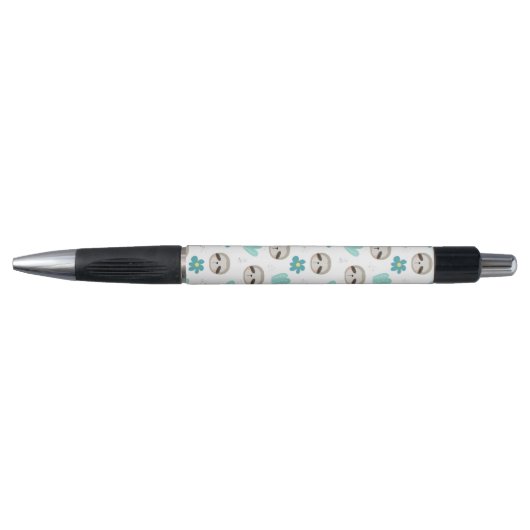 Sweet Sloth Floral Pattern Pen (Voorkant)