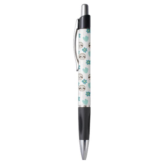 Sweet Sloth Floral Pattern Pen (Top (Verticaal))