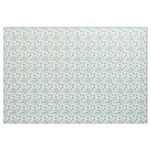 Sweet Sloth Floral Pattern Stof (Yard (91,4 cm))