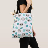 Sweet Sloth Floral Pattern Tote Bag (Dichtbij)