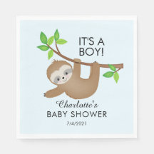 Sweet Sloth Het is een Baby showers servetten voor
