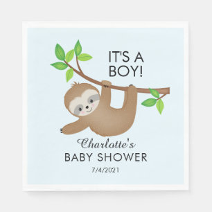 Sweet Sloth Het is een Baby showers servetten voor