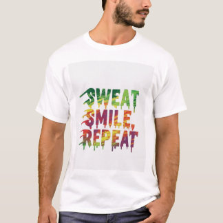 Sweet Smile Repeat – Minimaal Positief Vibe T-shir T-shirt