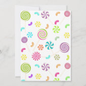 Sweet Snoep Baby Shower Invitaties Kaart (Achterkant)