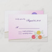 Sweet Snoep Bat Mitzvah Response Kaart (Voorkant / Achterkant)