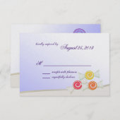 Sweet Snoep Bat Mitzvah Response Kaart (Voorkant / Achterkant)