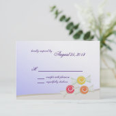 Sweet Snoep Bat Mitzvah Response Kaart (Staand voorkant)