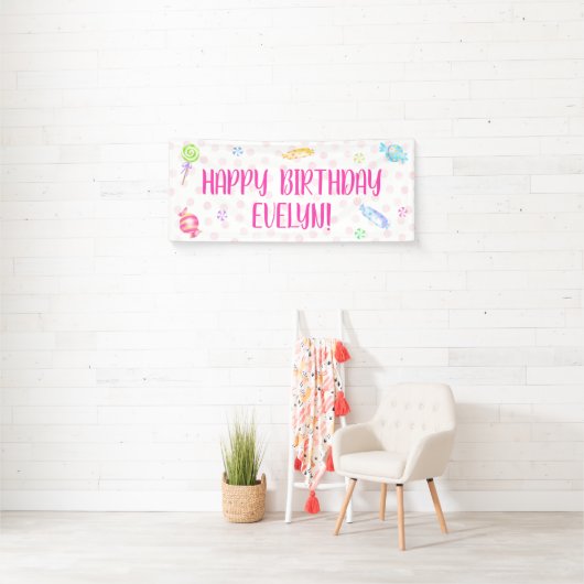 Sweet Snoep Birthday Party Banner (Insitu)