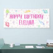 Sweet Snoep Birthday Party Banner (Beurs)