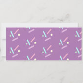 Sweet Snoep Buffet Birthday Ticket Party Kaart (Achterkant)