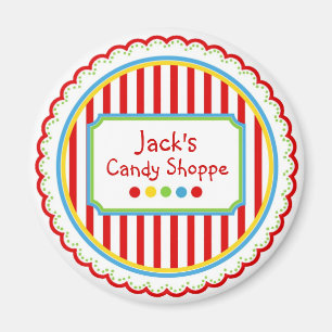 Sweet Snoep Circus Stripes Magneet