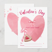 Sweet Snoep Friend Happy Valentijnsdag (Voorkant / Achterkant)