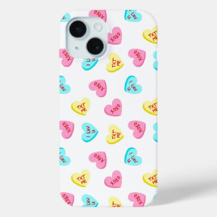 Sweet Snoep Hearts Valentijnsdag iPhone 15 Case