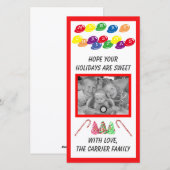 Sweet Snoep Kerstmis - Fotokaart Feestdagenkaart (Voorkant / Achterkant)