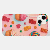 Sweet Snoep Land Phone Case – Schattige pastel Sno (Achterkant (horizontaal))