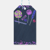 Sweet Snoep Land snoepjes krijt Doodles Party Cadeaulabel (Achterkant)