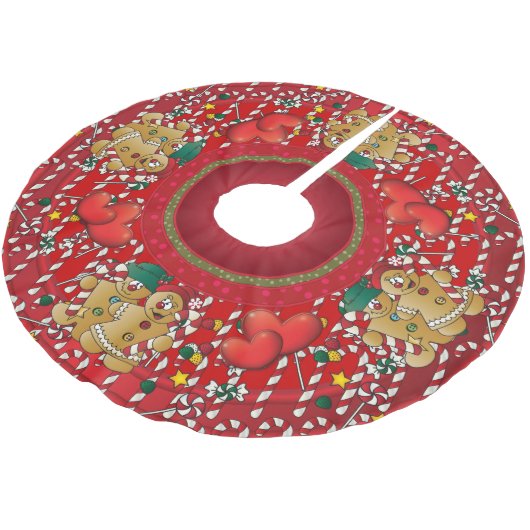 Sweet Snoep Lane Gingerbrood kerstparen Kerstboom Rok (Gekanteld)