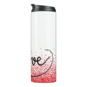 Sweet snoep liefde Valentijnsdag cadeau Thermosbeker (Geroteerd rechts)