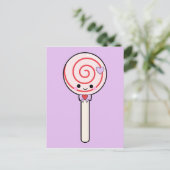 Sweet Snoep Lollipop Briefkaart (Staand voorkant)