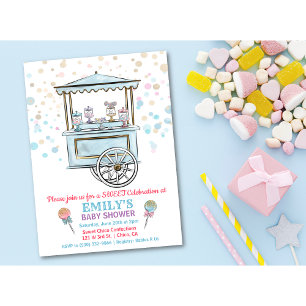 Sweet Snoep Shop Baby shower Uitnodiging
