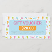 Sweet Snoep Shop Cadeaubon Certificaat (Voorkant)