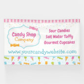 Sweet Snoep Shop en Ice Cream Confetti Spandoek (Horizontaal)