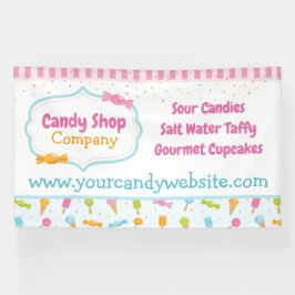 Sweet Snoep Shop en Ice Cream Confetti Spandoek