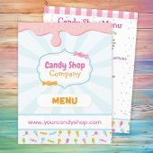 Sweet Snoep Shop en Ice Cream Menu Flyer